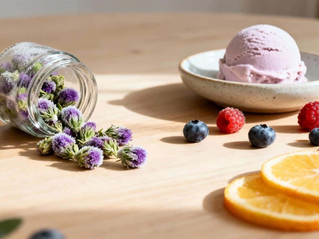 gelato og strain dessert spread